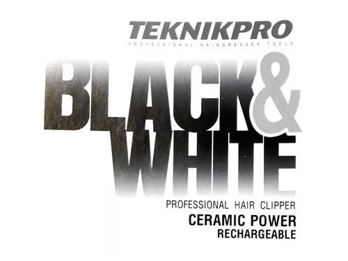 Maquina Cortadora Pelo Profesional Teknikpro Black & White