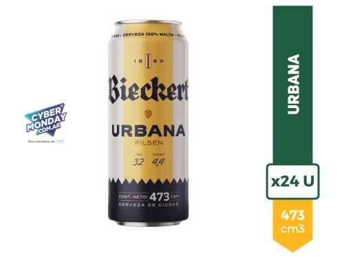 Cerveza Bieckert Urbana Pilsen Lata 473ml Pack x24