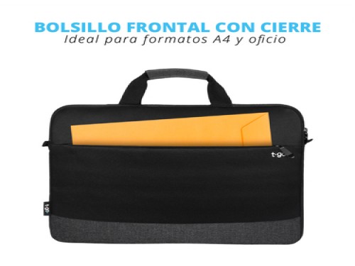 Bolso Morral Porta Notebook Laptop Maletín 15.6 Con Correa extraible