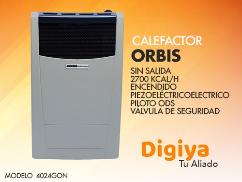 Calefactor Orbis Sin Salida 2700kcal 4024go Gris