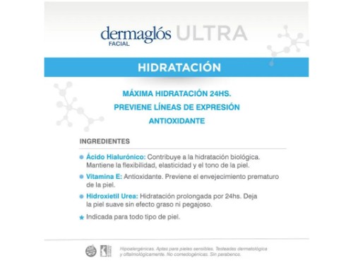 Dermaglos Crema Gel Ultra Hidratación Con Ácido Hialurónico 50 Gr