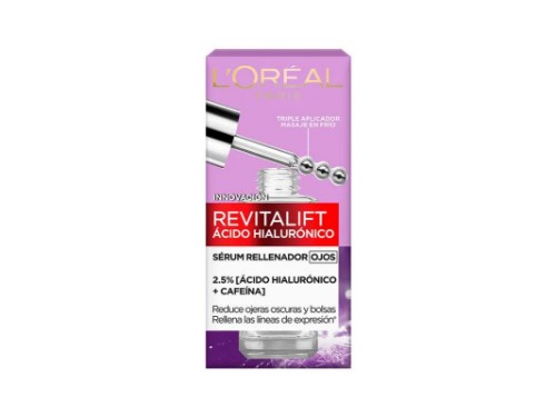 L'Oréal París Serum Ojos Revitalift Ácido Hialurónico 20 Ml