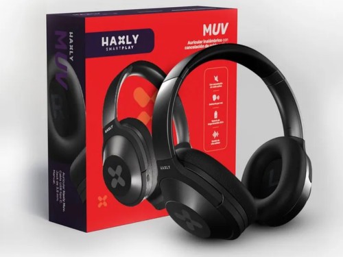 Auricular Haxly Muv Black Bluetooth Noise Canceling HX-NC65LK-BK