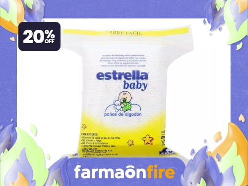 ESTRELLA - Baby paños de algodon (40 unidades)