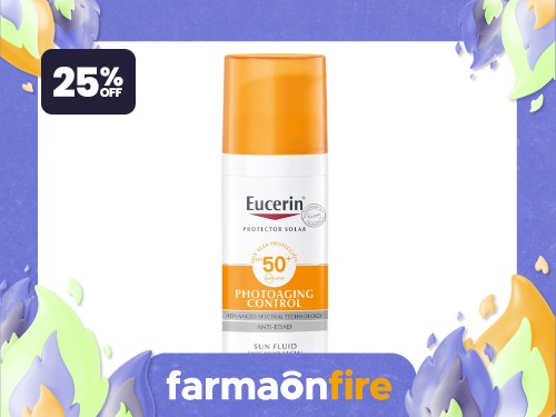 EUCERIN - Fluido antiedad Sun para todo tipo de piel FPS 50 50 ml