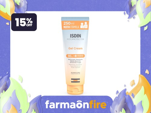 ISDIN - Fotoprotector gel crema fps 30+ 250 ml