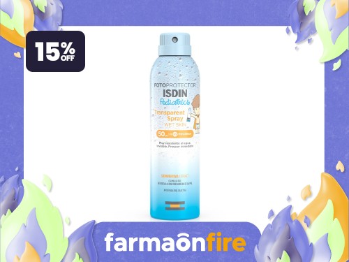 ISDIN - Fotoprotector transparent spray wet skin fps 50+ 250ml