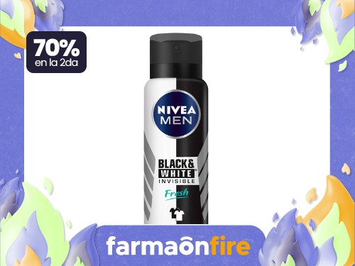 NIVEA - Antitranspirante MEN Invisible Black & White Spray 150 ml