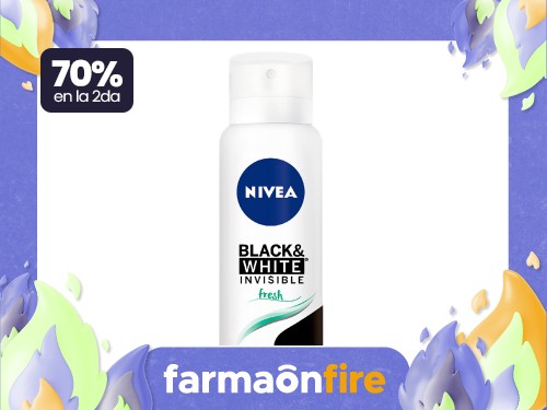 NIVEA - Antitranspirante femenino Black & White Invisible Spray 150 ml