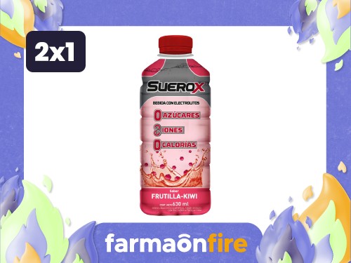 SUEROX - Bebida hidratante frutilla kiwi 630ml