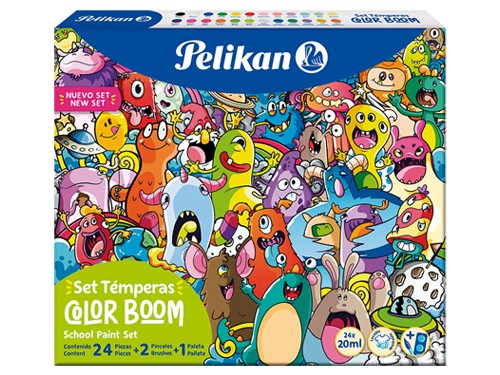 Kit témperas Pelikan Boom (x 24)