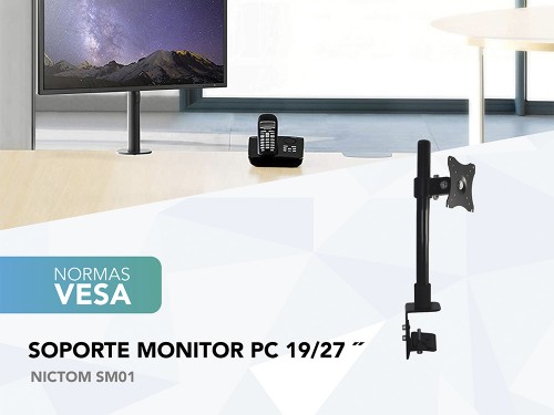 Soporte De Mesa Para Tv/monitor Nictom Sm03 13 A 27