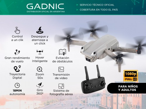 Drone DRG7022 con Cámara Full HD FPV doble cámara de Evitación de Obs