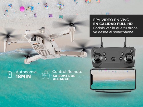 Drone DRG7022 con Cámara Full HD FPV doble cámara de Evitación de Obs