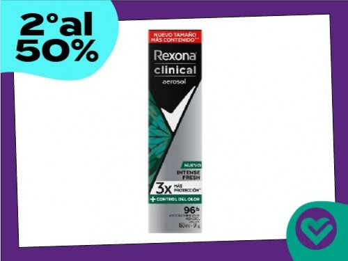 Desodorante Antitranspirante Clinical Intense Fresh Rexona x150ml