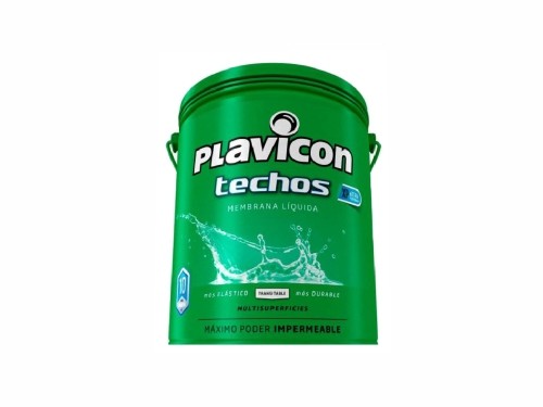 Membrana Liquida Impermeabilizante Techos Terraza Plavicon 25kg Blanco