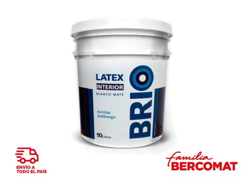 Latex Brio Interior Blanco 20 Kg Andina