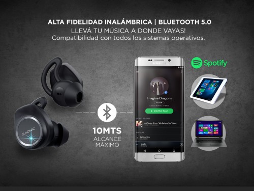 Auriculares Inalambricos Gadnic In-ear SH10 Deportivos Bluetooth Livia