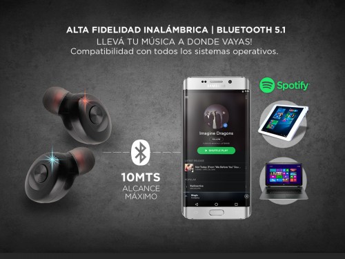 Auriculares Bluetooth Gadnic In-ear SH9 Running Deportivos Aire Libre