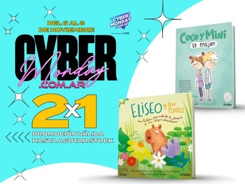 Libros 2x1 Seitun / Chas - Eliseo y Las Flores + Coco y Mini Se Enojan