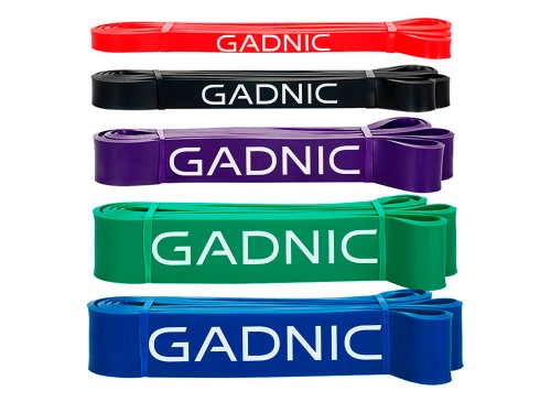Bandas Elásticas Gadnic Kit x5 Isométricas 5 Intensidades Super Resist