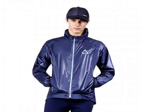 Rompeviento Impermeable Deportiva Running BLEU Hombre OSX