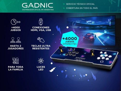 Consola de Juegos Arcade Gadnic