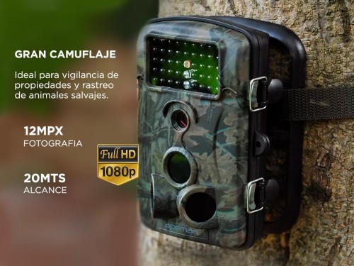 Cámara Deportiva Camuflada SpyNic Pro Hunter Trail Full HD IP67 Pantal