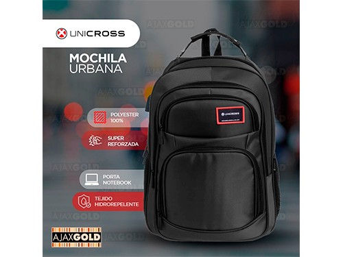 Mochila Porta Notebook Netbook Acolchada Reforzada Con Usb Unicross