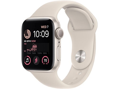 Apple Watch SE - GPS - 40mm - Starlight - Aluminum - Sport Band - S/M