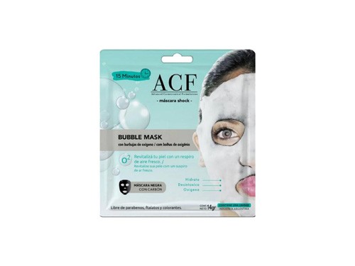 ACF Máscara Facial Bubble Mask Con Burbujas De Oxígeno