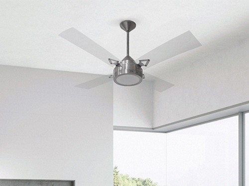 Ventilador techo de acero inoxidable palas transparentes WINDLUX® 185