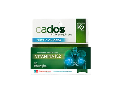 Suplemento Cados Vitamina K2 Natural x 30 Comprimidos