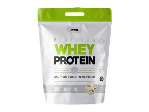 Star Nutrition Platinum Whey Protein Zipper Pack 3kg Vainilla