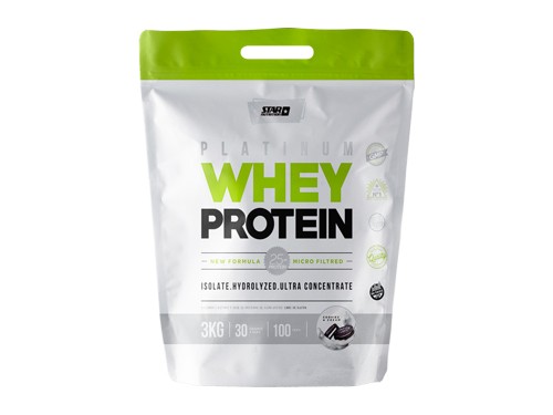 Star Nutrition Platinum Whey Protein Zipper Pack 3kg Cookies&Cream