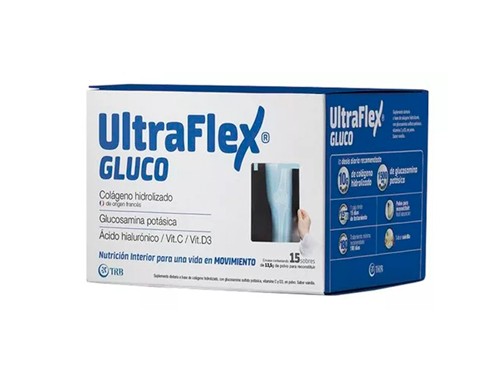 Ultraflex Gluco Colágeno Glucosamina Ácido Hialurónico 15 u