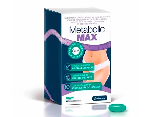 Suplemento Dietario Metabolic Max Reductor Grasa Musc 60caps