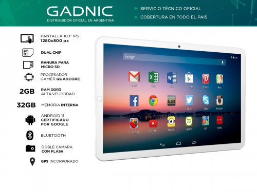 Tablet Gadnic Fenix Phone Gamer 4G LTE Quadcore 32gb 2gb 10" IPS