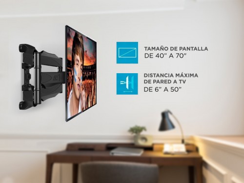 Soporte Tv Led Gadnic Smart Tv LCD 40" a 70" Articulado Movible