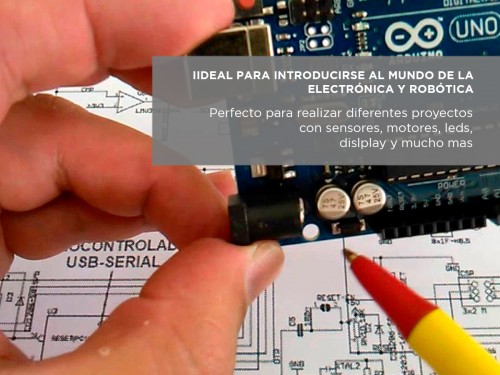 Kit Arduino Uno R3 Compatible Componentes Robotica Principiantes