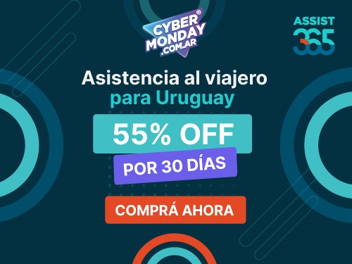 Asistencia al viajero para Uruguay, por 30 días ASSIST 365 con 55% OFF