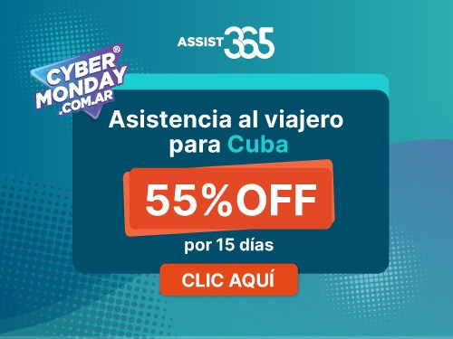 Asistencia al viajero para Cuba, por 15 días ASSIST 365 con 55% OFF