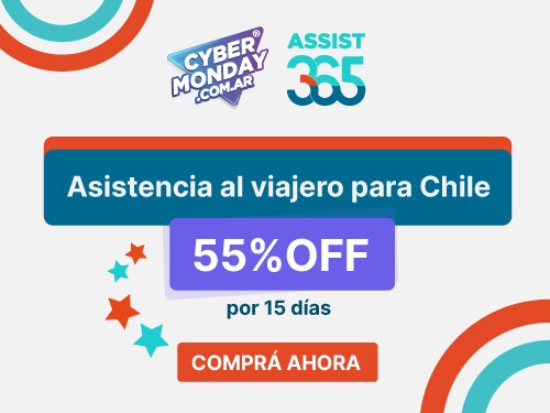 Asistencia al viajero para Chile, por 15 días ASSIST 365 con 55% OFF