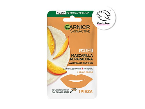 Mascarilla Para Labios Reparadora Garnier Mango y Pantenol