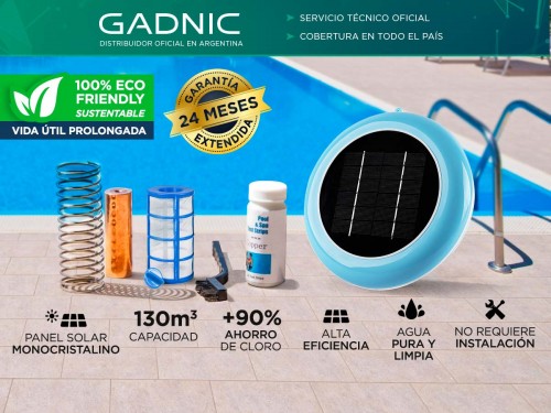 Ionizador Solar Gadnic L130 Antisarro Sustentable 130.000Lts