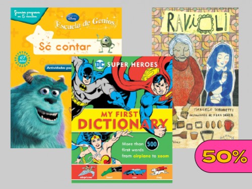 Outlet 50% off  Libros infantiles:Literatura/Idiomas/Interés General