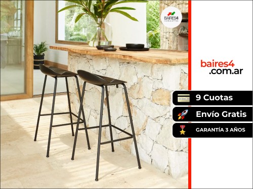 Banqueta Diseño Milo Base Black CUOTAS | BAIRES4