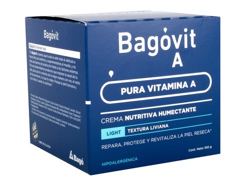 Crema Nutritiva Humectante Hipoalergénica Liviana 100g Bagovit A