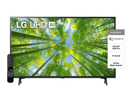 SMART TV 50" 4K LG UHD UQ8050 THINQ AI