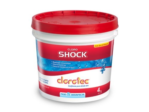 Kit Clorotec: Cloro Shock, Alguicida, Clarificante, Boya HTH